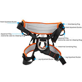 Cinturón de seguridad con soporte lumbar Arnés de medio cuerpo Anticaída para rescate Escalada Montañismo en cueva, Soporte de cintura Arnés de protección de trabajo aéreo Ajustable