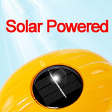 Casco de Seguridad Industrial,Casco de Seguridad al Aire Libre con Ventilador de Energía Solar,Gorra Protectora de Construcción/Yellow / 1 PCS