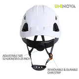 Casco duro de seguridad con visera – Casco ajustable aprobado por ANSI Z89.1 – suspensión de 6 puntos y sombreros duros ventilados, casco de seguridad clase C para trabajo de construcción (A1 visera tintada blanca)