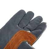 WEYI Guantes de protección para Barbacoa Guantes de Cocina para Exteriores Resistentes al Calor ignífugos portátiles para soldar Café