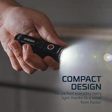 NEBO SWYVEL - Linterna Recargable de 1000 lúmenes: Cabezal Giratorio Compacto Recargable EDC Lightthas a90 Grados; 5 Modos de luz; Control de Potencia Inteligente - 6907, Negro