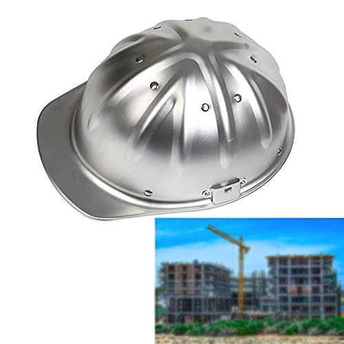 Cascos de construcción Casco de Seguridad de Aluminio Casco de Seguridad Ajustable La Parte Superior es más Segura y eficaz para Evitar pinchazos