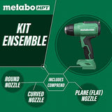 Metabo HPT Pistola de calor inalámbrica MultiVolt™ de 18 V, solo herramienta, sin batería, pantalla LCD, tres boquillas incluidas, temperatura máxima de 1022 grados, garantía de por vida RH18DAQ4