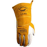Guantes de soldador y fundición, color dorado, M