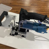 Soporte de ranura 2 en 1 para routers, plantilla de mortaja para máquina de recortar, herramienta de carpintería de pista lineal, cierres invisibles, localizador de perforaciones