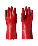 LANON Guantes de trabajo resistentes a los productos químicos PVA, reutilizables, resistentes con forro de algodón, protección de ácidos, alcalinos y aceite, talla grande