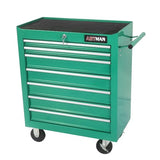 Fulvari - Cofre de Herramientas con Ruedas para 7 cajones, Caja de Herramientas con Carro de Servicio Industrial, clóset de Herramientas con Sistema de Bloqueo para cochera, almacén y Taller, Color