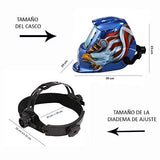 Casco o Careta para Soldar Fotosensible Electrónica Auto Oscurecimiento Uso Industrial Original Retro Protección Casco para Soldar Soldadura Mascara para Soldar Diseño Aguila Azul