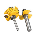 Wolfride 1/2 Mango Cortadores Madera de Diámetro de Caña Herramienta de Fresado, Brocas de Ranura Ajustable Herramientas Manuales Eléctrica- Amarillo