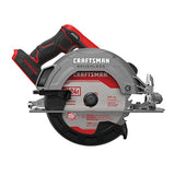 CRAFTSMAN Sierra Circular de 7-1/4 Pulgadas 20V Inalámbrica sin Carbones y sin Bateria Incluida CMCS550B