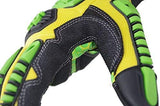 Seibertron HIGH-VIS SDXG2 Dexterity Super Grip Gel Oil & Gas Anti-Vibración Protección de Impacto Guantes CE EN388 4131 XXL