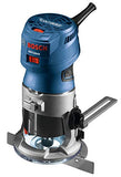 BOSCH GKF125CEK Colt 1.25 HP (máximo) Kit de router de palma de velocidad variable con guía de borde