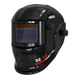 Casco de soldadura de oscurecimiento automático, color verdadero 1/1/1/2 con protección solar, amplio rango de sombra 4/9-13 para moler soldadura ARC MIG TIG (ADLDH9242-A)
