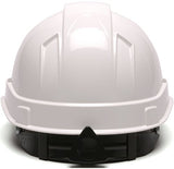 Casco Seguridad  Gorro duro estilo casquillo, suspensión de trinquete de 4 puntos, color blanco