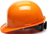 Casco de seguridad con carraca de 6 puntos, color naranja