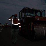 AYKRM Camiseta de seguridad reflectante de alta visibilidad de manga larga (XS-6XL), Naranja, Medium