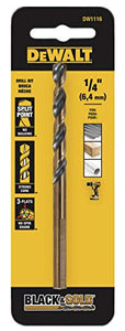 Broca DEWALT  Acer Hss 1/4 Pulgadas DW1116 G