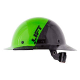 Casco seguridad CloudY come CoN Lift Safety Dax Fifty 50 Green Carbon Fiber Full Brim Hard Hat
