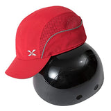 Gorra de Seguridad, Ligera, de Seguridad, Resistente, protección para la Cabeza, Transpirable, Gorra de protección para la Cabeza (M18109H-rojo-ala Corta)