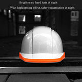 Casco de Seguridad Industrial, Casco Anticolisión Transpirable ABS, Casco de Protección Industrial para Obra con Tiras Reflectantes, para Alimentación/Construcción/Túnel