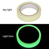 Rollo de cinta fluorescente luminosa de emergencia, 3 metros Cinta luminosa de PVC Escalera de seguridad en el piso Advertencia(2,5 cm * 3 Mt)