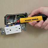 Probador de voltaje sin contacto tipo lápiz de 50 a 1000 V CA con alarmas LED sonoras e intermitentes y clip de bolsillo - NCVT-1P Klein Tools
