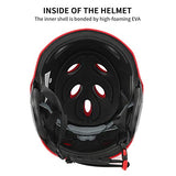 Casco de seguridad, Casco de seguridad de resina ABS, Casco de seguridad con forro de Eva altamente espumado, Color ligero y brillante, para hacer surf, Escalada, Rescate en el agua, Gorra de rafting