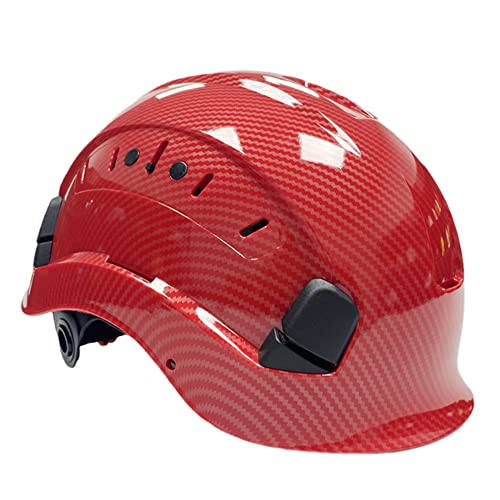 Casco de Seguridad Industrial Anti-Impacto Casco Protector al Aire Libre Ajustable para Escalada de Construcción/Red/Polished