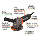 Esmeriladora angular 4-1/2", ERGO PRO, 800 W, 6A