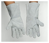 Guantes de soldador sensibles suaves Guantes de soldadura de espuma de doble capa Guantes de cuero Guantes de soldador wear-resistant, anti-scalding, flame