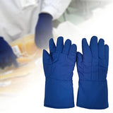 Guantes largos resistentes al frío Manténgase caliente Guantes de seguridad congelados Guantes criogénicos para moler alimentos congelados criogénicos, 38cm