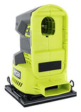 Lijadora de palma Ryobi P440 One + 18V Ion de litio 12,000 RPM 1/4 hoja con bolsa para polvo integrada y almohadillas de lijado incluidas (batería no incluida, solo herramienta eléctrica)