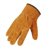 Guantes de soldadura Guantes de trabajo Guantes de soldadura de cuero de vaca ignífuga Guantes de seguridad anti-calor for soldadura Guantes de protección de metal for soldadura Resistencia extrema al
