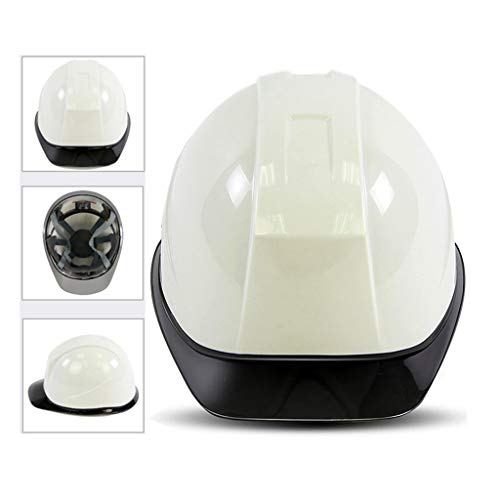 Casco seguridad  de Moda de Dos Colores Anti-UV Transparente Aleros Flotantes Diseño Forro Acolchado de 6 Puntos Banda para El Sudor Extraíble Obra de Construcción, Carretera, Minería