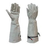 B Baosity Guantes de jardinería de cuero de PU para mujeres y hombres Guantes de protección de antebrazo largo resistente a prueba de espinas Guantes de trabajo, l