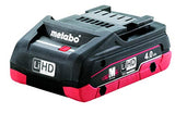 Metabo - Kit de destornillador de impacto hexagonal sin escobillas de 18 V 1/4 pulgadas, 2 unidades de 4,0 Ah Lihd (602396520 18 LTX 200 BL 4.0), controladores de impacto y llaves de impacto