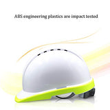 Casco de Seguridad Industrial, Casco Anticolisión Transpirable ABS, Casco de Protección Industrial para Obra con Tiras Reflectantes, para Alimentación/Construcción/Túnel