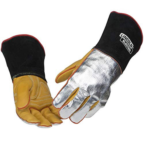 Guantes de soldador eléctricos resistentes al calor | Mano reflectante aluminizada | Grande | K2982-L