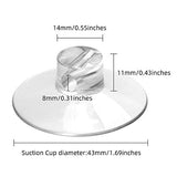 YeeBeny 6 piezas de accesorios de ducha con ventosa para baño, ventosas grandes de alta resistencia sin ganchos, ventosas de repuesto compatibles con Zenna Home, Simple Houseware, GeekDigg