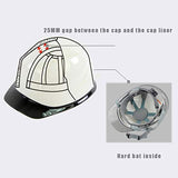 Casco seguridad  de Moda de Dos Colores Anti-UV Transparente Aleros Flotantes Diseño Forro Acolchado de 6 Puntos Banda para El Sudor Extraíble Obra de Construcción, Carretera, Minería