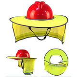 Cascos Duros Ala Completa Cuello de Malla Transpirable Parasol para Cascos Bolsa de Almacenamiento Oculta Visibilidad Diseño Reflectante Resiste Los Rayos UV