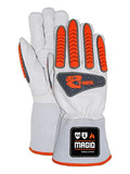 Guantes de soldador de impacto resistentes al fuego y al calor, talla 12/XXXL, (1 par)