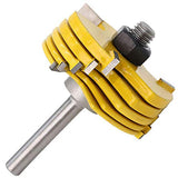 Wolfride 1/2 Mango Cortadores Madera de Diámetro de Caña Herramienta de Fresado, Brocas de Ranura Ajustable Herramientas Manuales Eléctrica- Amarillo