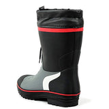 DUANGUOYAN Botas de Lluvia- Botas de Lluvia de Color de Contraste de Costura para Hombres en el Tubo Botas de Goma Antideslizantes Impermeables Cubierta de Zapato Impermeable Ajustable para Hombres