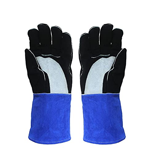 Guantes de soldador Los guantes de trabajo de los soldadores de los guantes de seguridad de la seguridad de la seguridad del aislamiento Guantes de soldadura TIG CALENTE Peso