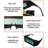Gafas de Soldadura de oscurecimiento automático Solar, Herramienta Protectora, Casco de Soldador, Gafas Protectoras, Accesorio para Gafas
