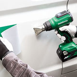 Metabo HPT Pistola de calor inalámbrica MultiVolt™ de 18 V, solo herramienta, sin batería, pantalla LCD, tres boquillas incluidas, temperatura máxima de 1022 grados, garantía de por vida RH18DAQ4