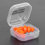 Alvinlite Tapones para los oídos de Silicona, Tapones para los oídos Reutilizables, Reutilizables, reductores de Ruido, para Nadar, Dormir(Naranja)