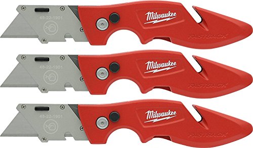 Milwaukee 48-22-1901F Fastback Flip Open Utility Knife Set (3 Pack)