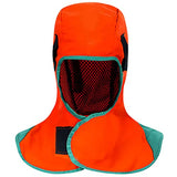 Capucha Soldador Cuello Protección Cubierta resistente al calor Cuadrito de hombro para cascos de soldadura Herramientas de soldadura electrónica de naranja